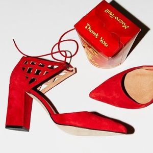 Free People Flashdance Suede Heel Shoe